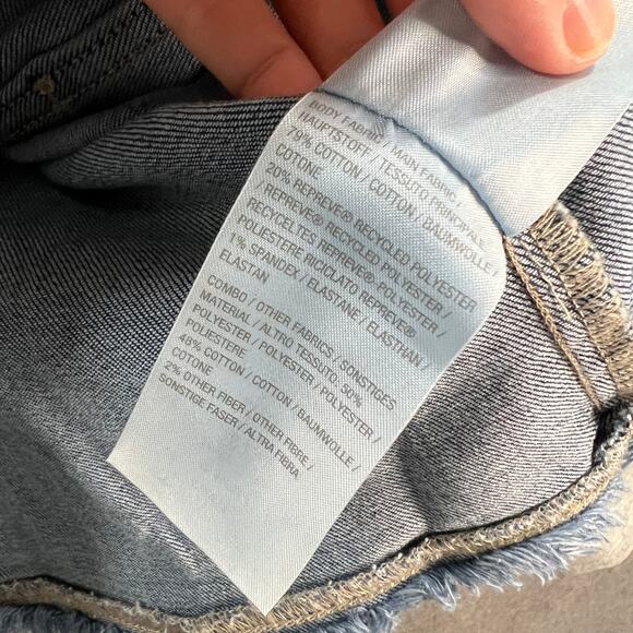 GRAVER by Susan Graver Denim & French Terry Jean Jacket Antique Wash Size 2X - Picture 11 of 13